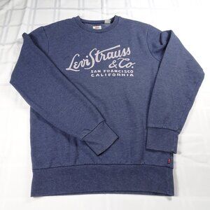 Levi‎ Straus & Co Crewneck Sweatshirt. Size M. Blue Cotton/Poly